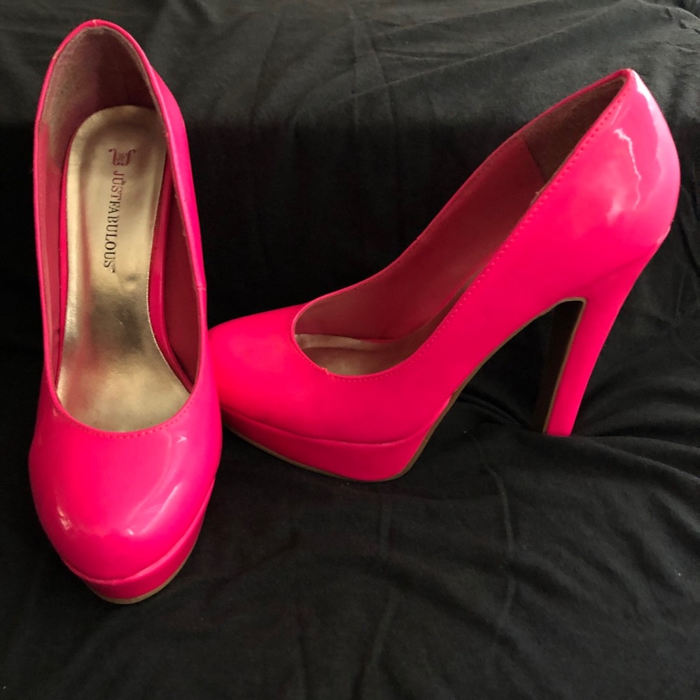 Patent Leather Pink Heels